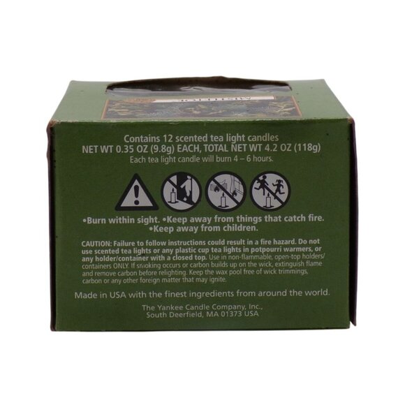 Yankee Candle MISTLETOE Set-12 Scented Tea Light Candles Box Made In USA - Picture 4 of 4